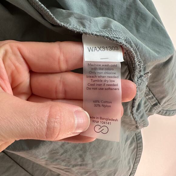 CALIA Oversized Collared Light Green Button Top - Picture 6 of 8